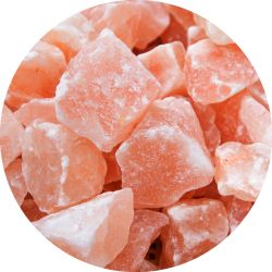 Розовая гималайская соль галька